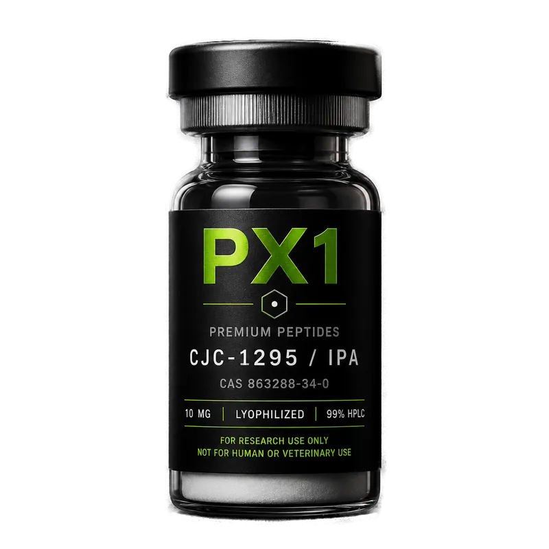 PX1 Labs CJC-1295 & Ipamorelin teaduspeptiidi viaal