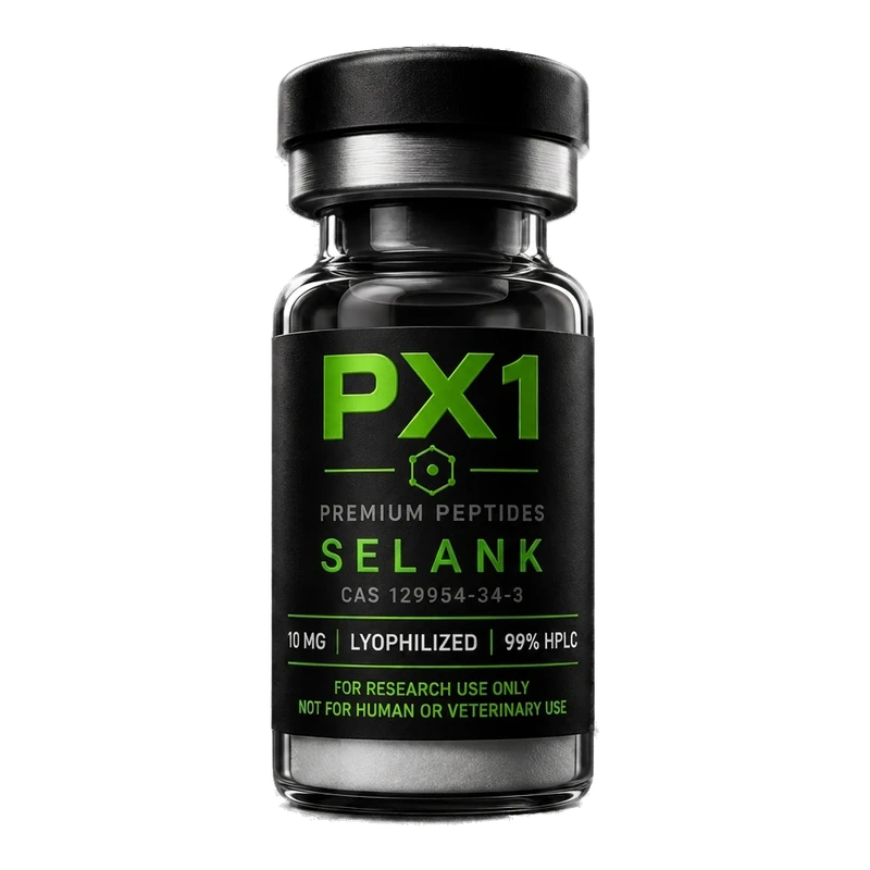 PX1 Labs Selank teaduspeptiidi viaal