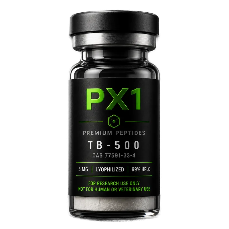 PX1 Labs TB-500 teaduspeptiidi viaal