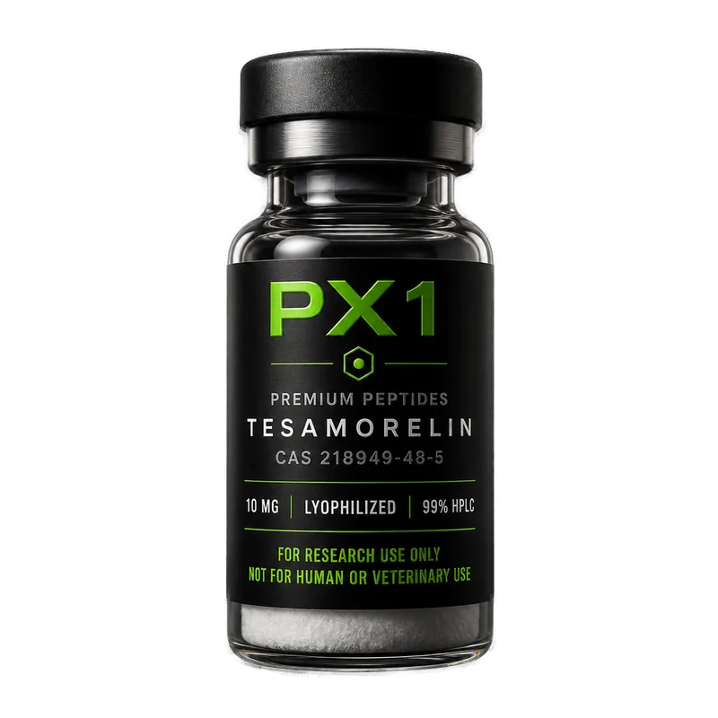PX1 Labs Tesamorelin teaduspeptiidi viaal